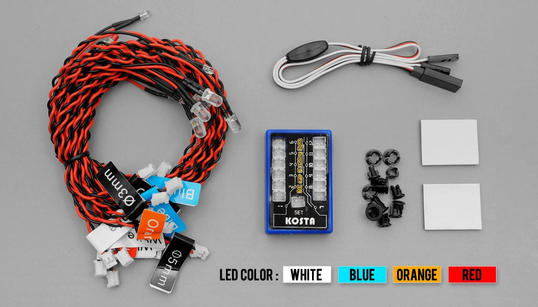 Light Up Your Ride LED Headlight Kit for 1/10 1/18 Scale Models